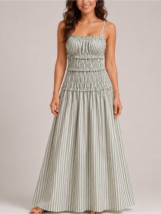 Abercrombie & Fitch Dresses & Skirts - Abercrombie Bra Free Smocked Linen Dress